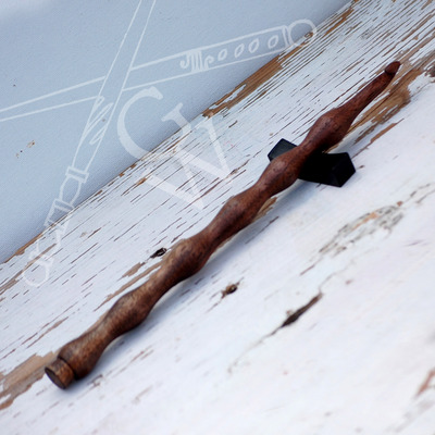 Walnut crochet k hook