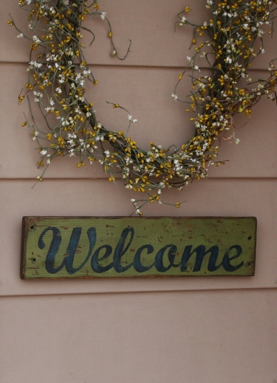 Welcome Hand Painted Pallet Sign