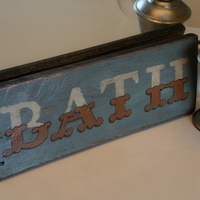 Bath Hand Painted Pallet Sign - Thumbnail 2