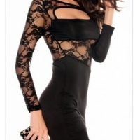 Black Blends Women  Dress One Size SY-2773b  - Thumbnail 1