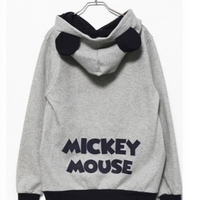 Grey Cotton Women Casual Loose Hoodies M/L FZ72268g  - Thumbnail 1