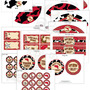 Cowboy Birthday Party Kit: Red-2