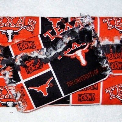 Texas longhorns rag quilted wallet and coin purse