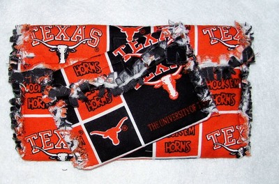Texas longhorns rag quilted wallet and coin purse