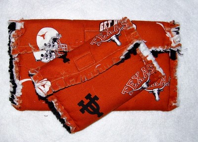 Texas longhorns rag quilted wallet and coin purse 1