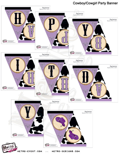Cowgirl Party Banner. Cowgirl Birthday, Cowgirl Banner, Cowgirl Bunting, Cowgirl Party Bunting, Cowgirl Birthday Bunting. Bunting, Banner