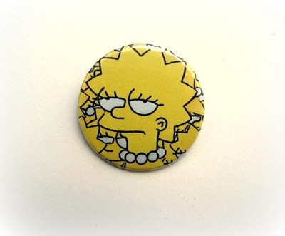 Lisa Simpson pissed off - button badge 1.5 Inch