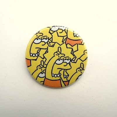 Lisa simpson loser - pinback button, magnet or clip 1.5 inch (38mm)