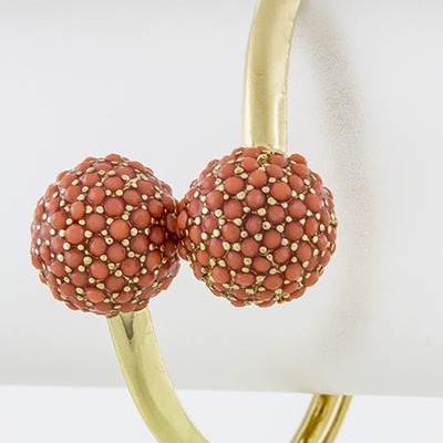 Pave circle stretch bracelet