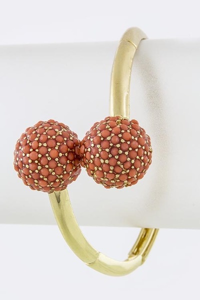 Pave Circle Stretch Bracelet