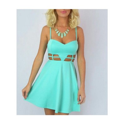 Caged waist dress
