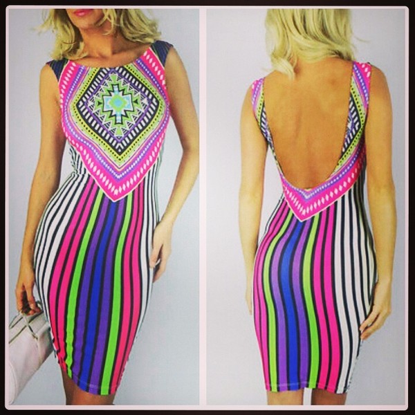 Geometric Print Bodycon