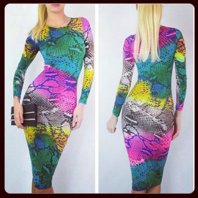 Multicolor bodycon
