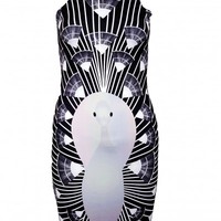 Peacock midi dress - Thumbnail 1