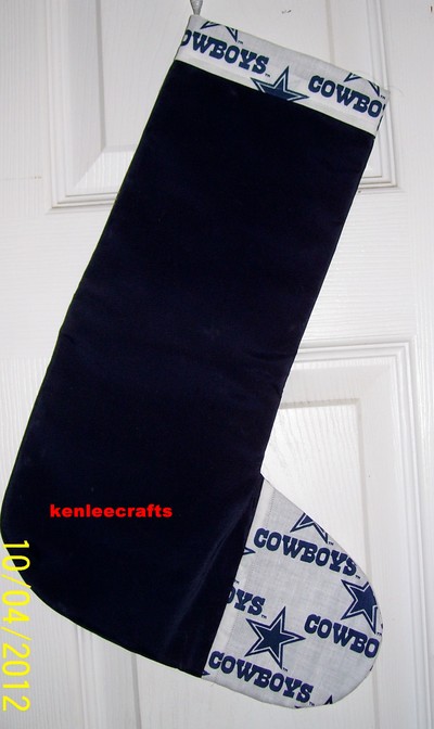 Dallas cowboys christmas stocking