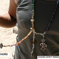 Chakra Spirit Silver Pendant, 7 Chakra Gems, Matches the Yoga Chord and Harmony Chord - Thumbnail 2
