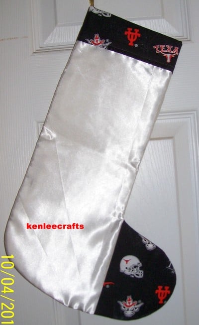 Texas longhorns christmas stocking