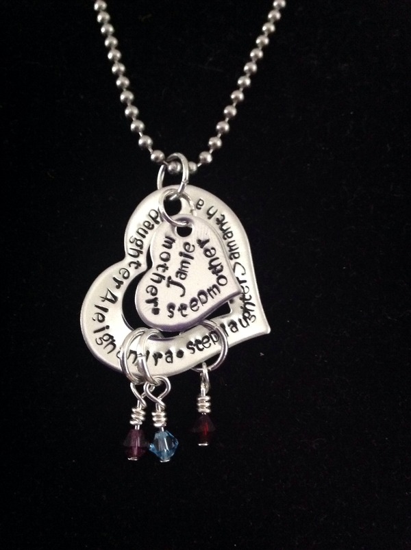 Custom heart necklaces