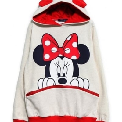 White cotton women fashion  casual loose hoodies m/l fz72268w 