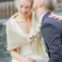 BLACK FAUX Mink FUR Bridal Wrap Shawl Capelet - Thumbnail 2