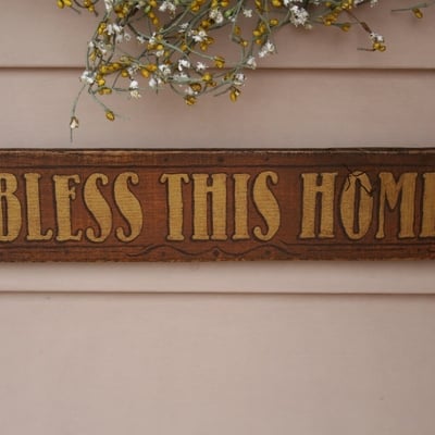 Bless this home hand painted pallet sign