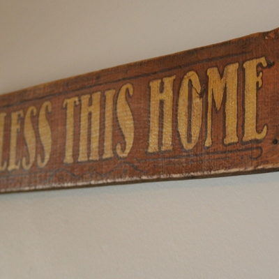 Bless this home hand painted pallet sign
