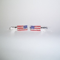 Crystal Flag Hair Clips - Thumbnail 1