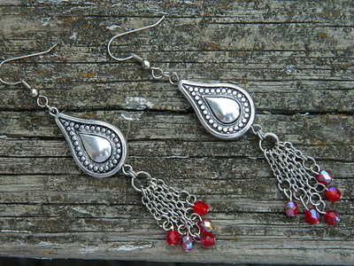 Silver & Ruby Crystals