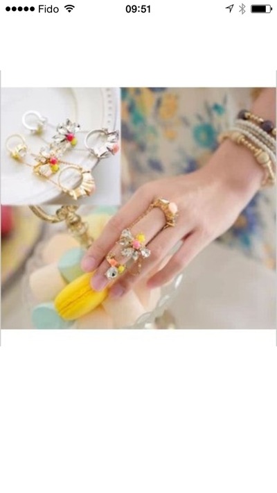 Flower 3 joints ring pop