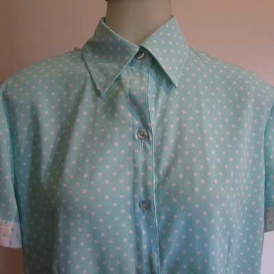 Polka dot collar blouse  - Thumbnail 4