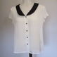 Black Collar Blouse (not Vintage)-1