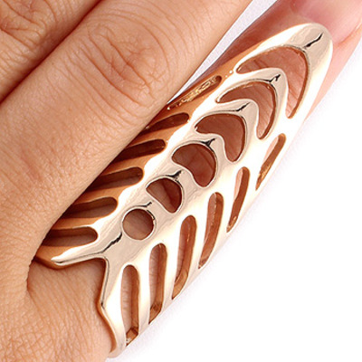 Downtown full-finger statment ring