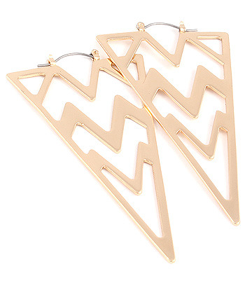 Velocity Chevron Pattern Earrings