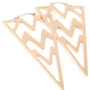 Velocity Chevron Pattern Earrings - Thumbnail 1