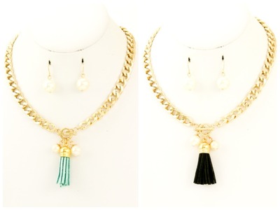 Mariam Tassel Necklace Set