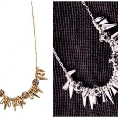 Chelsea spike cluster necklace