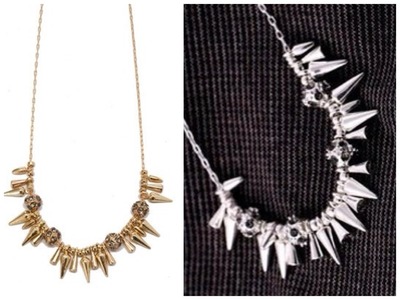 Chelsea Spike Cluster Necklace