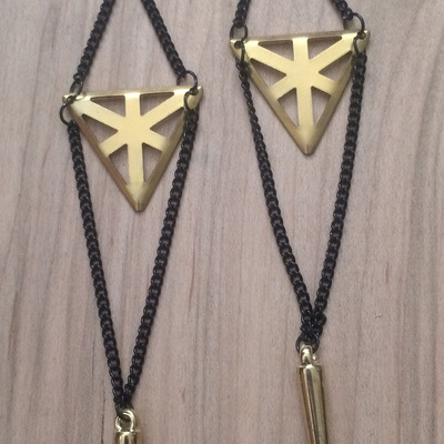 Bewitching earrings in blk/gold