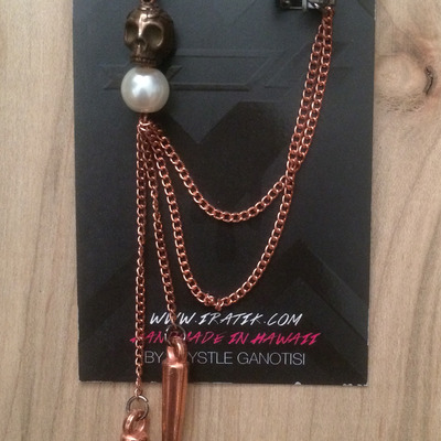 Till death do we part cuff in rose gold