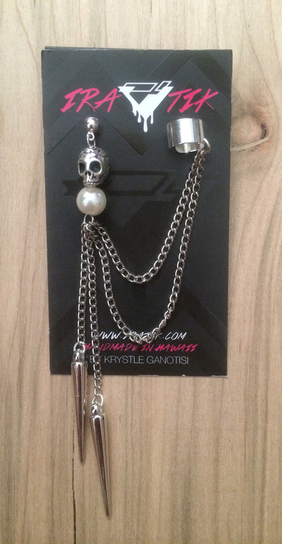 Till Death Do We Part Cuff in Silver/Pearl