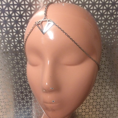 Diamond headpiece in silver