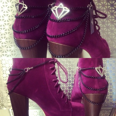 Diamond shoe chains (set)