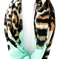 Rainbow Leopard Infinity Scarf - Thumbnail 1