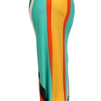 Fold over Aztec Maxi Skirt - Thumbnail 1