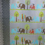 Elephant Cute Cartoon Design Jungle Design 180 x 200 cm Bathroom SHOWER CURTAIN - Thumbnail 4