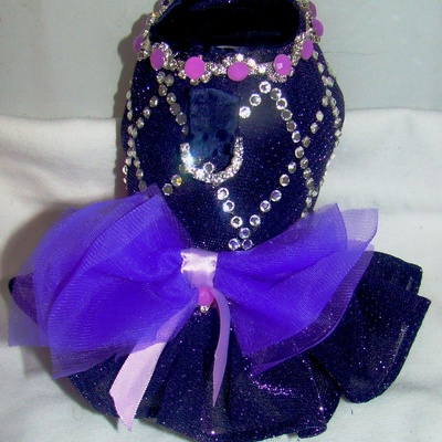 Purple punk ... funky harness dress