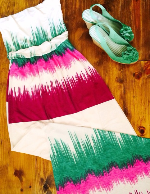 Multi-Colored Maxi Dress 