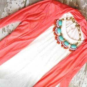Coral Lightweight Cardigan 