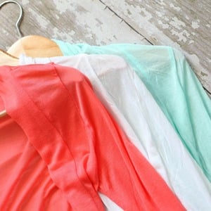 White Lightweight Cardigan 