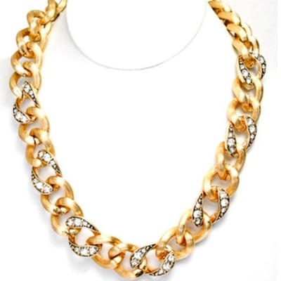 Carey crystal chain necklace